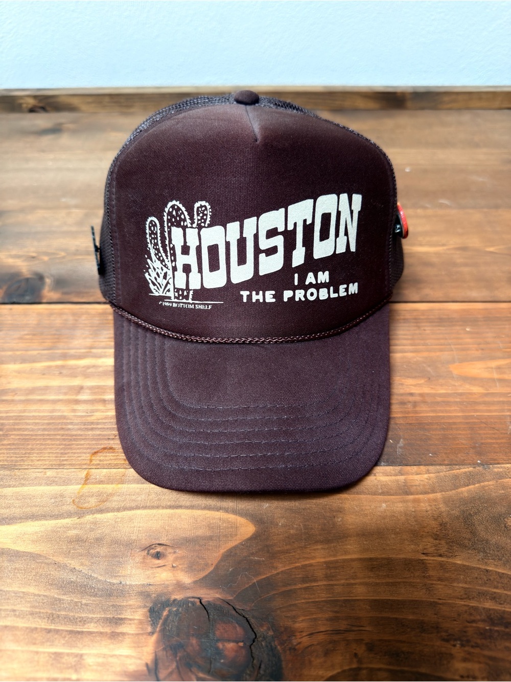 OTTO Houston Graphic Brown Trucker Hat